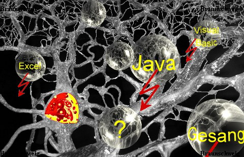 Neuronales Netzwerk unter Synapsit-Beschuss